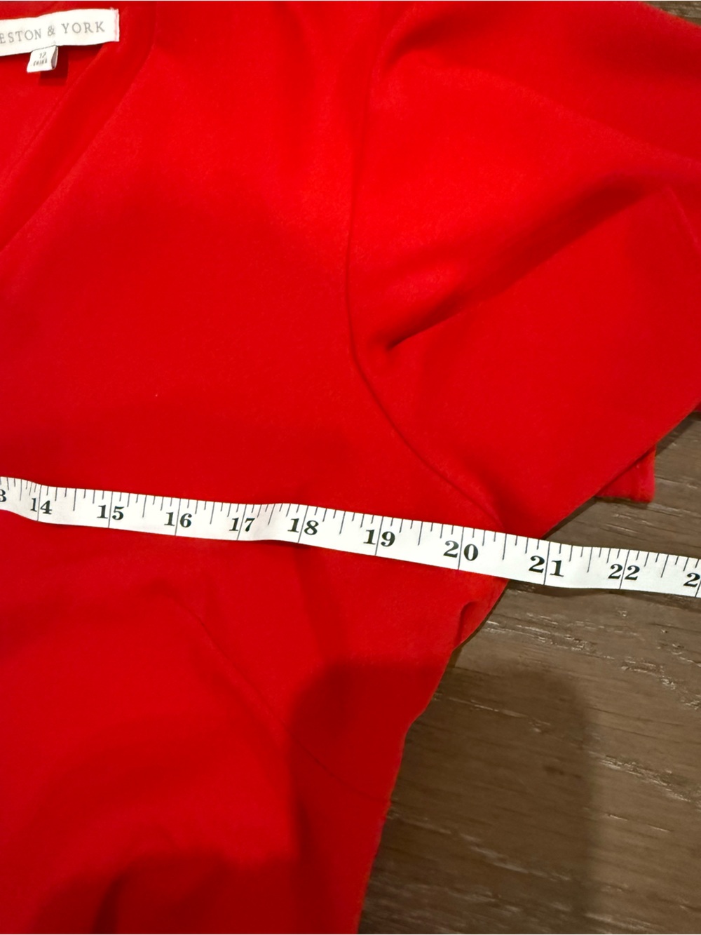 Preston & York Bright Red V-Neck Tie-Waist Wide-Leg Jumpsuit - Picture 4 of 10